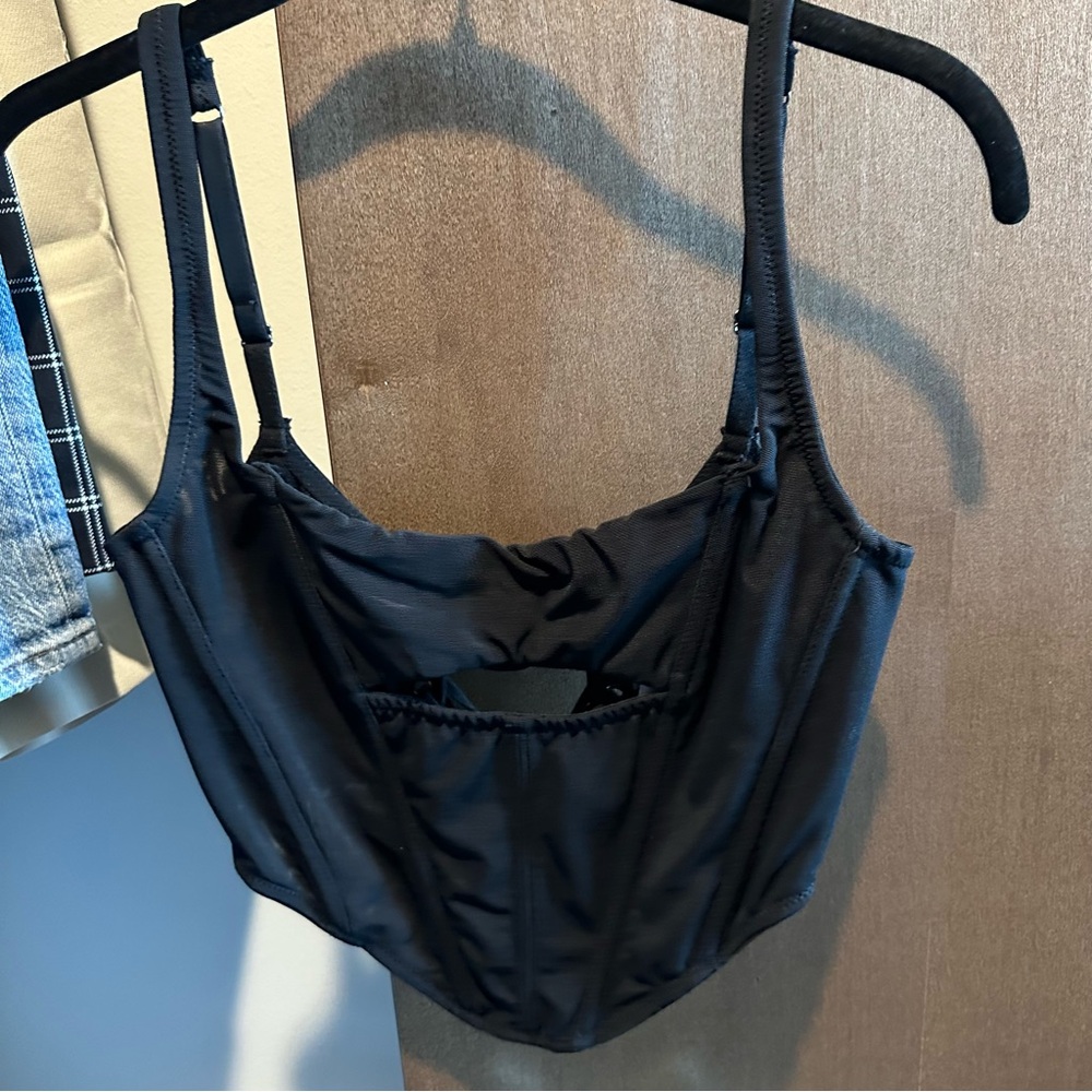 Black Urban Outfitters Corset Top